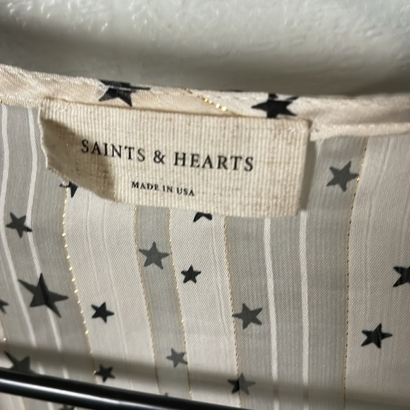 Saints and hearts star sheer top - Picture 3 of 3